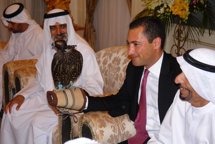 Soheyl Ghaemian mit Scheich Nahyan bin Mubarak Al Nahyan